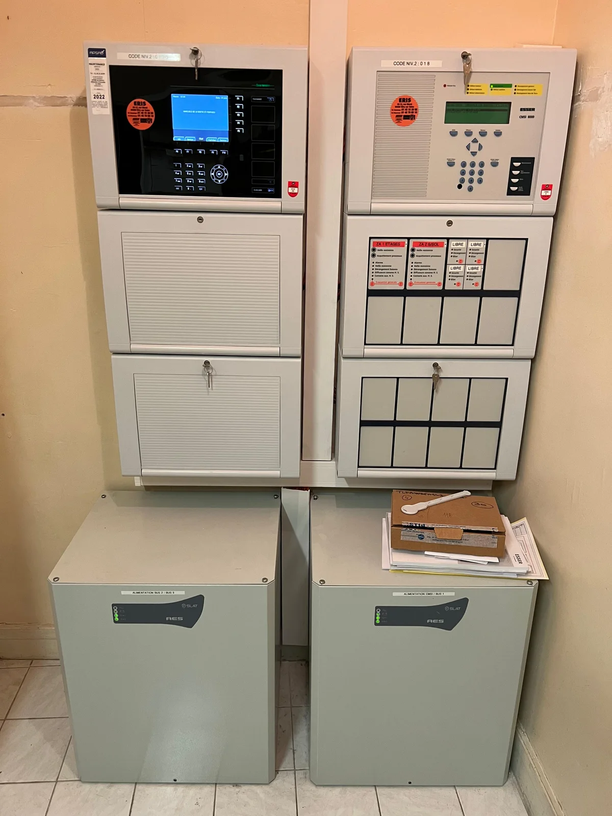 Mise en conformité ERP ECS et CMSI ESSER 8000 avec coffrets SLAT