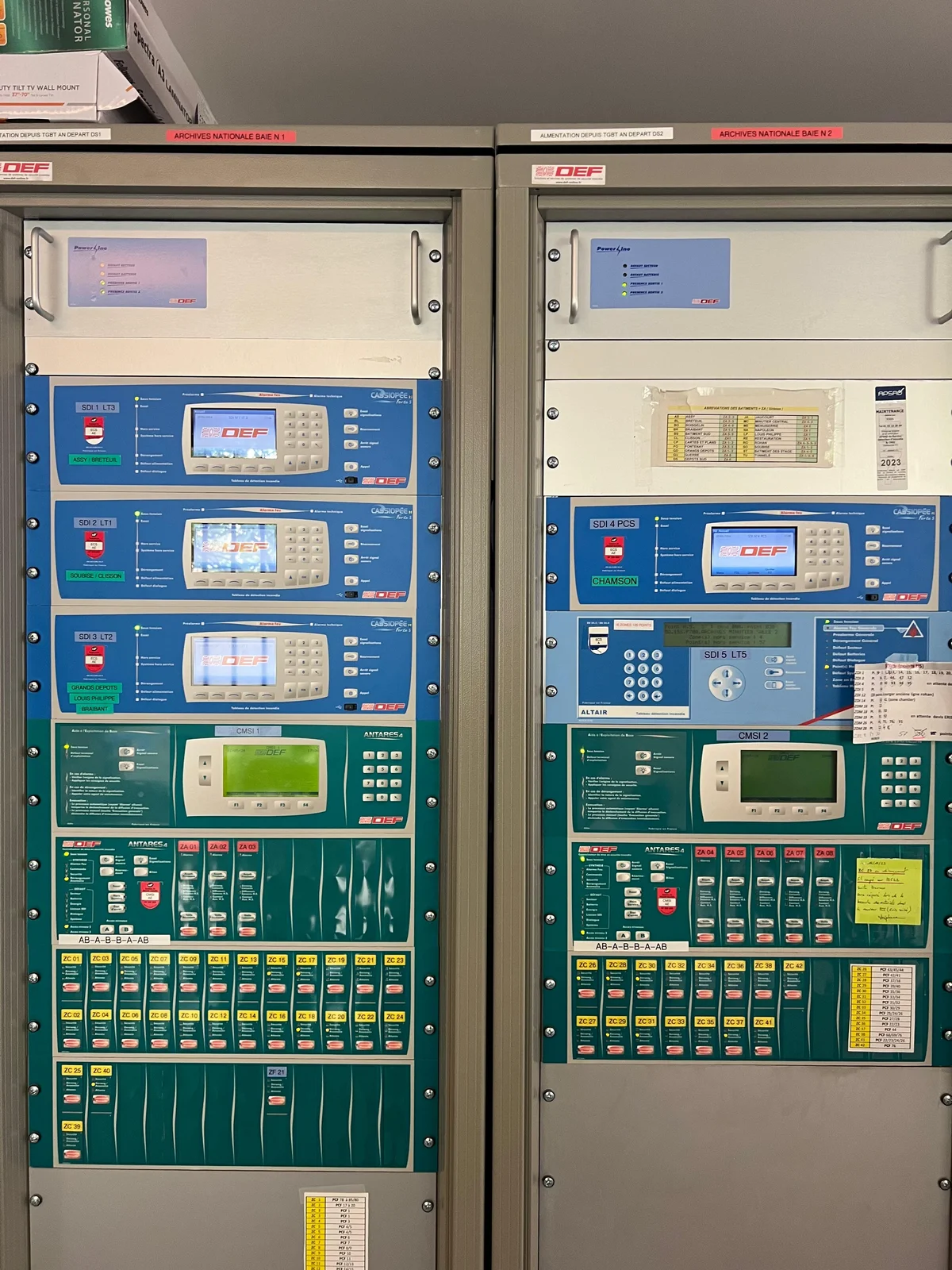 Multi-châssis SSI et accumulateurs de secours